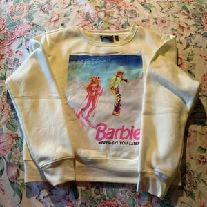 Barbie Girls Long Sleeve Barbie Design Sweatshirt Size Large